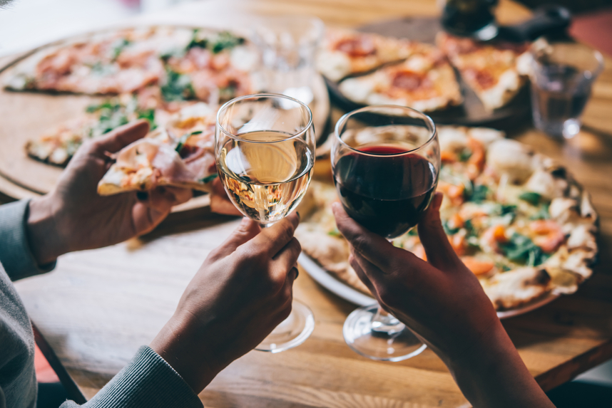 Carta dei vini, cosa succede nelle pizzerie